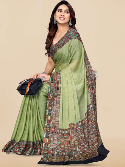 KALINI Printed
                        Border Saree