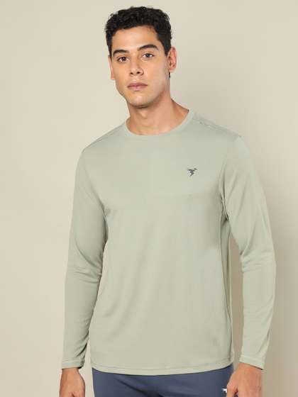 Technosport Slim Fit Rapid-Dry Round Neck Gym T-shirt