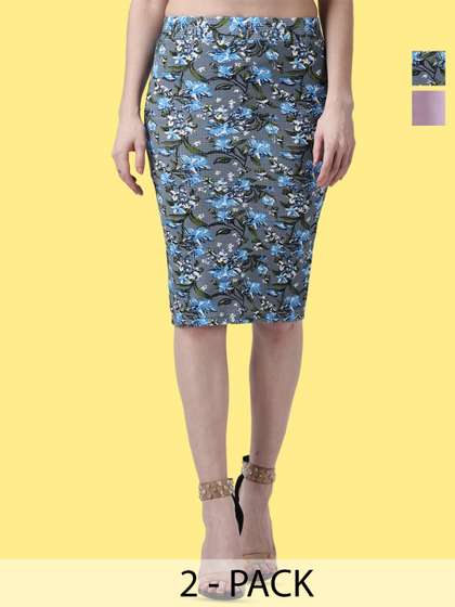 Popwings Pack Of 2 Pencil Skirts