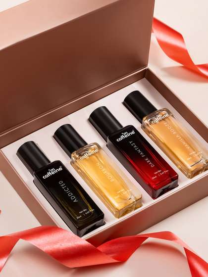mCaffeine The Addiction
                    Collection Set of 4 Valentine Special Perfume Gift
                    Kit 20 ml Each