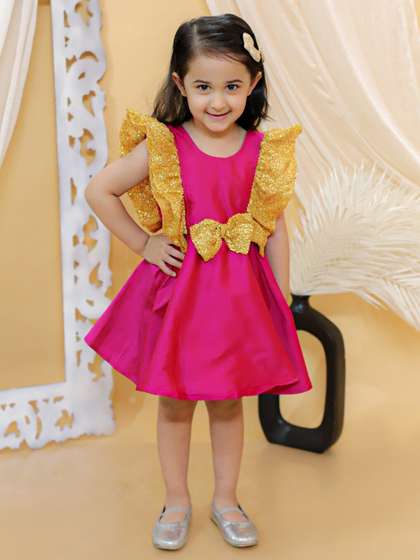 BownBee Girls Fit &
                    Flare Party Dress