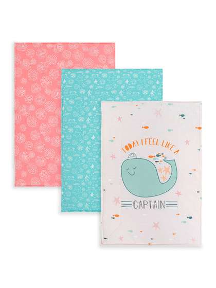 TIDY SLEEP Pack Of 3
                    Printed Cotton Diaper Changing Mats