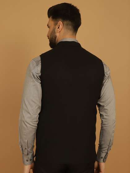 even Pure Woollen Nehru Jacket
