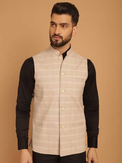 even Checked Nehru Jackets