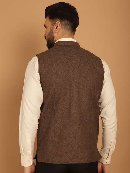 even Pure Woollen Nehru Jacket