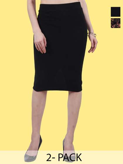 Popwings Pack Of 2 Pencil Skirts