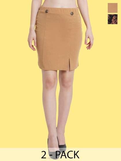 Popwings Pack Of 2 Straight Skirts