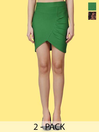 Popwings Pack Of 2 Pencil Skirts