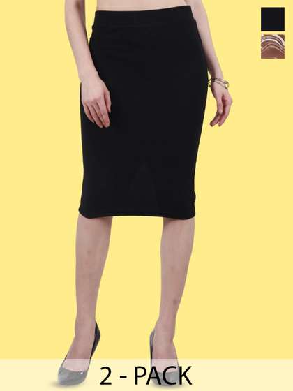 Popwings Pack of 2 Pencil Skirts