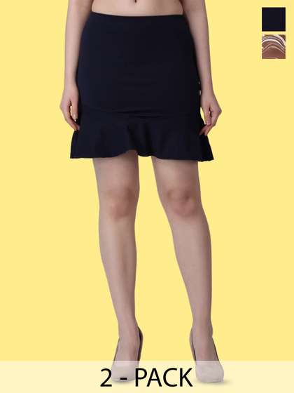 Popwings Pack Of 2 Printed Skirts