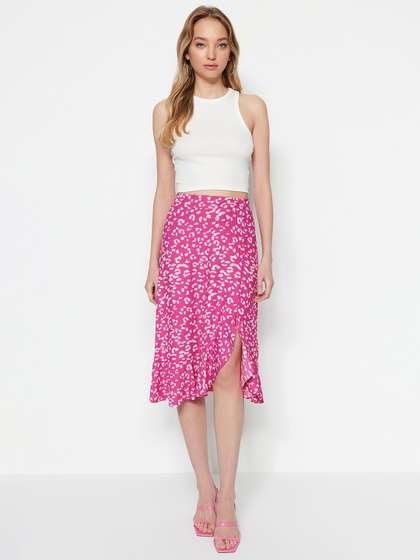 Trendyol Printed Knee-Length Skirts