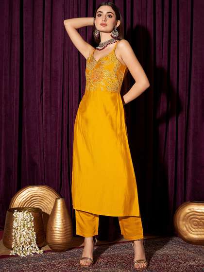 indo street Floral Kurta Set
