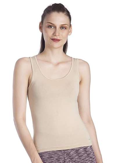 LAVOS Women Bamboo
                        Cotton Inner Slips Camisole Anti Microbial Tank
                        Top