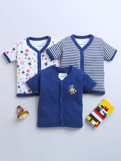 BUMZEE Infants Boys
                      Pack Of 3 Printed Pure Cotton Rich Half Sleeves
                      Jablas Peb9015