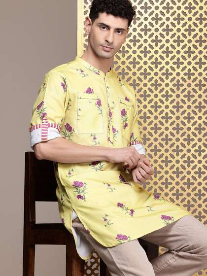 House of Pataudi Floral Jashn Kurta