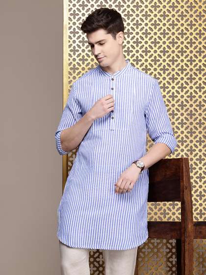 House of Pataudi Jashn Striped Kurta