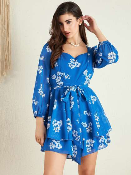 Berrylush Floral
                      Printed Playsuit