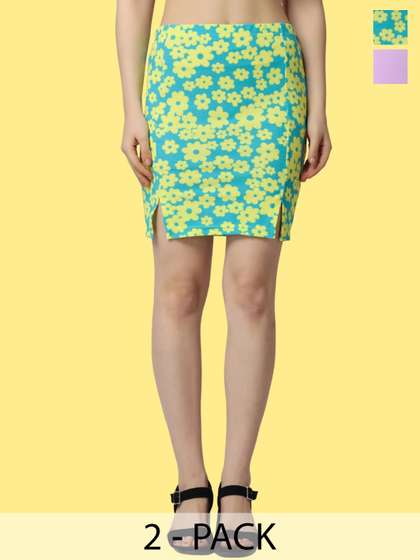 Popwings Pack Of 2 Pencil Skirts