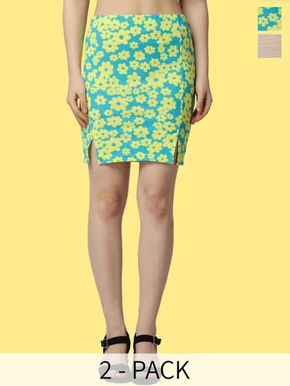 Popwings Pack Of 2 Pencil Skirts