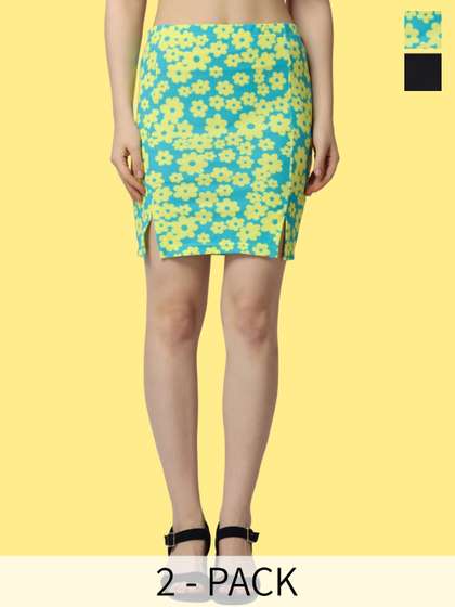 Popwings Pack Of 2 Pencil Skirts