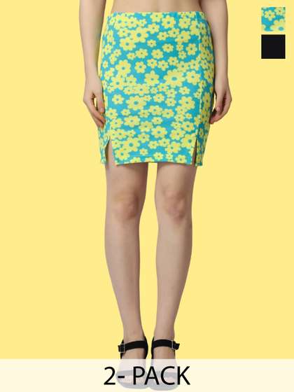 Popwings Pack Of 2 Pencil Skirts