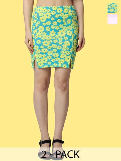 Popwings Pack Of 2 Pencil Skirts