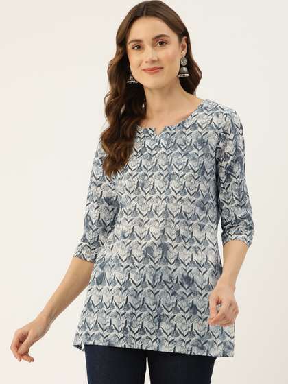 FERANOID Floral
                        Printed Pure Cotton Kurti