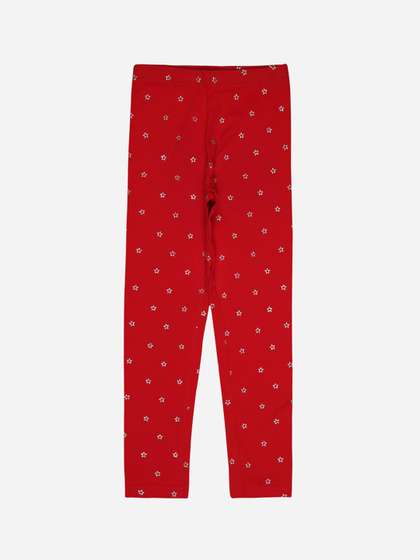 Bodycare Girls Geometric
                    Printed Cotton Ankle Length Leggings