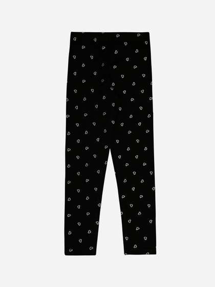 Bodycare Girls Geometric
                    Printed Cotton Ankle Length Leggings