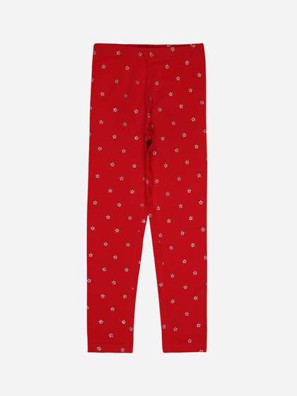 Bodycare Girls Geometric
                    Printed Cotton Ankle Length Leggings