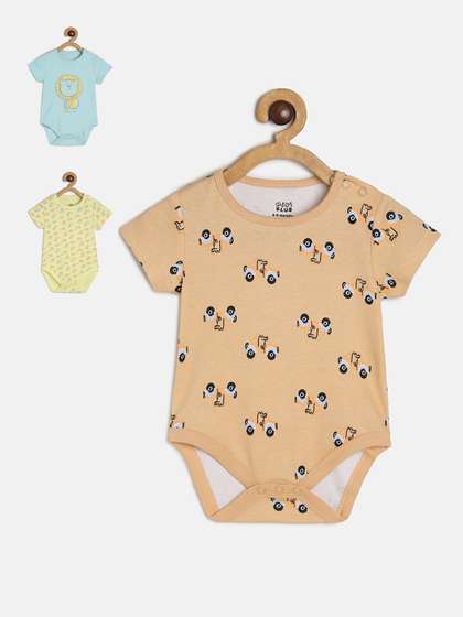 MINI KLUB Infants Boys
                    Pack Of 3 Printed Cotton Bodysuits