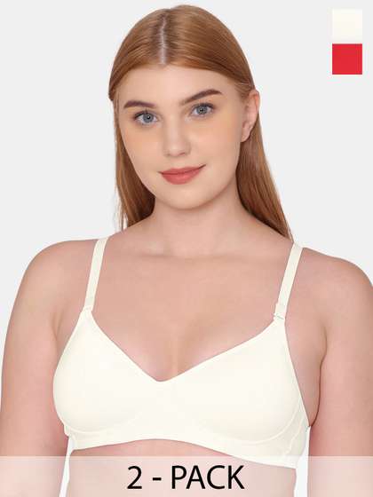 KOMLI Pack of 2
                        Everyday Medium Padded Full Coverage Padded
                        T-Shirt Bra