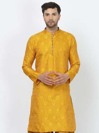 Sydney Heights Ethnic Motifs Thread Work Mandarin Collar Long Sleeves Straight Kurta