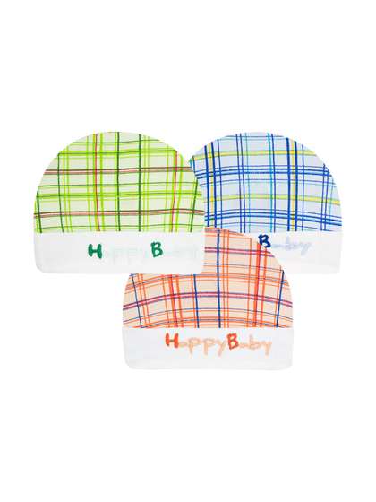 BAESD Kids Set Of 3
                      Printed Cotton Beanie