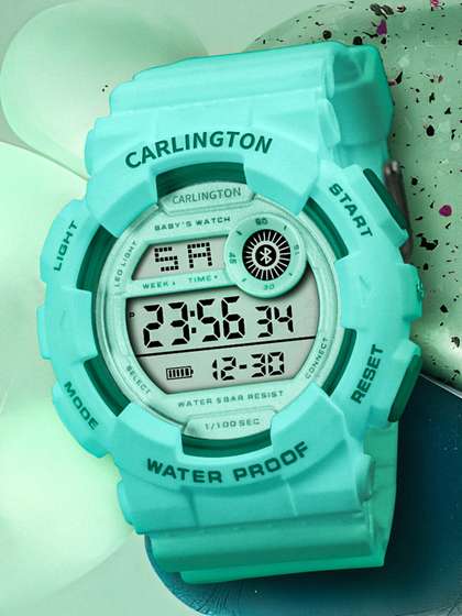 CARLINGTON Kids Straps
                      Digital Multi Function Watch - Junior 9121 Green