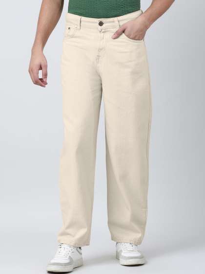 Bene Kleed Men
                        Mid-Rise Baggy Fit Cotton Jeans