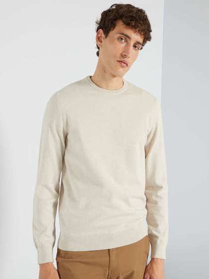 KIABI Round Neck
                        Ribbed Pullover Sweater