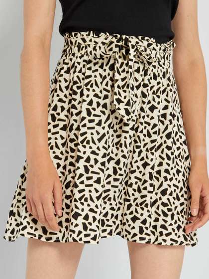 KIABI Flared Tie-Ups Mini Skirts