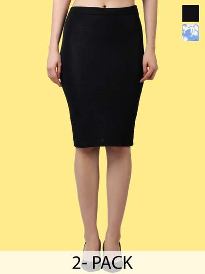Popwings Pack Of 2 Pencil Mini Skirts