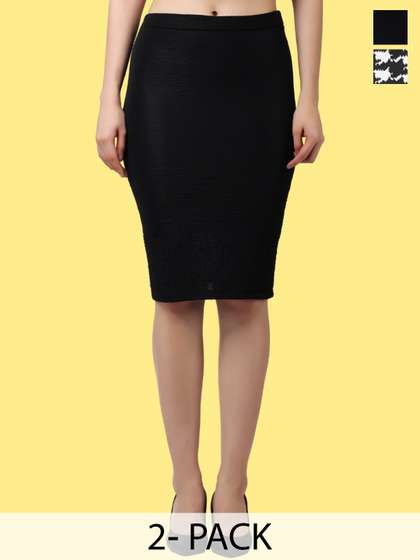Popwings Pack Of 2 Printed Skirts
