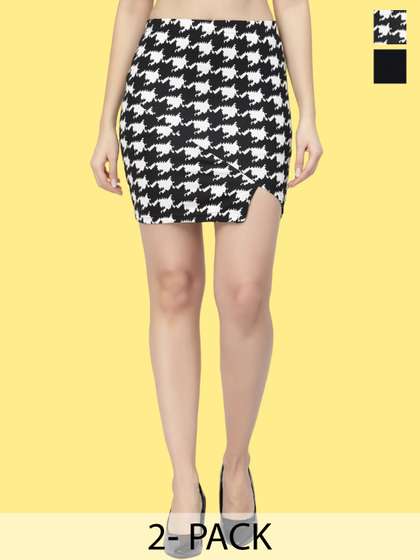 Popwings Pack Of 2 Pencil Skirts