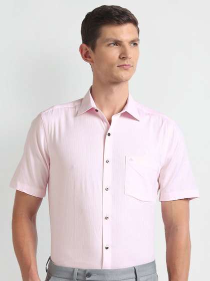 Arrow Spread Collar
                        Slim Fit Opaque Cotton Formal Shirt