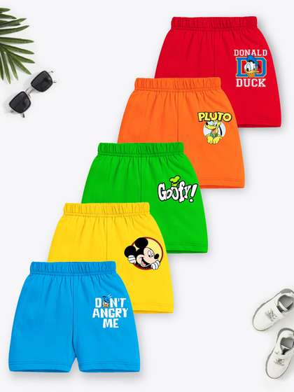 YK Disney Boys Pack Of 5
                    Disney Graphic Printed Cotton Shorts
