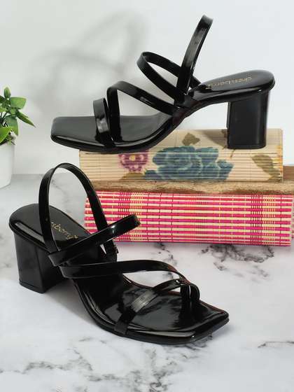 DressBerry Open Toe
                        Block Heels