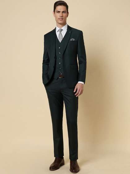 Allen Solly Slim Fit
                        Notched Lapel Formal 3 Piece Suit