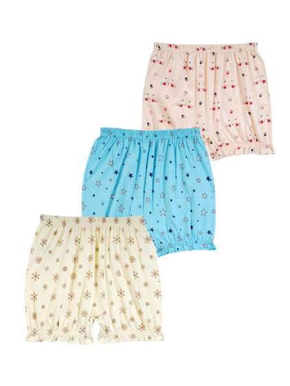 YELLOWDELIGHT Infant
                    Girls Pack Of 3 Printed Cotton Briefs