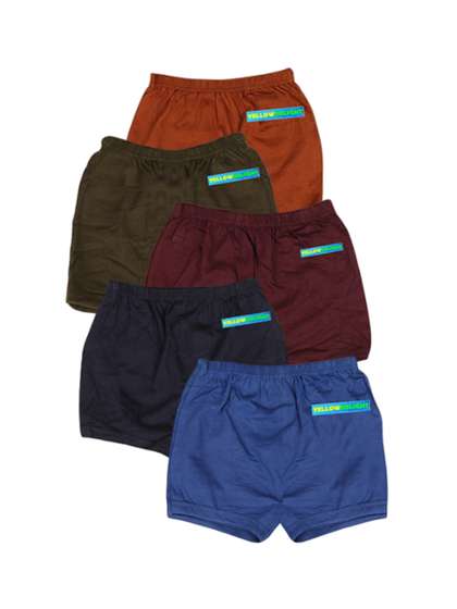 YELLOWDELIGHT Infant
                    Girls Pack Of 5 Cotton Mid Rise Briefs