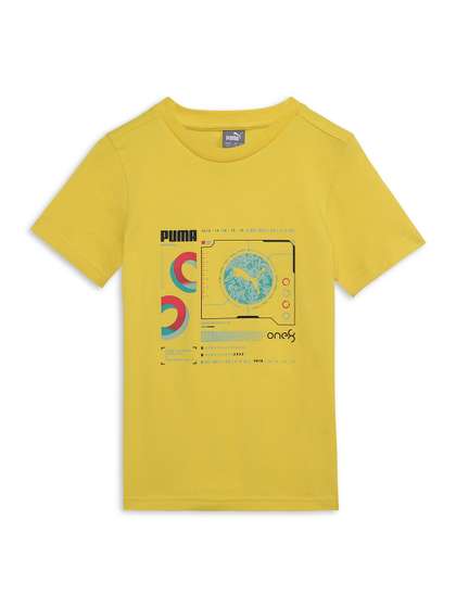 one8 x PUMA Boys Core Elevated Pure Cotton T-shirt