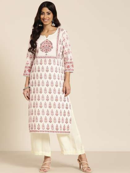 HERE&NOW Floral
                        Printed Kurta
