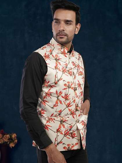 Lightpole Mandarin Collar Nehru Jacket
